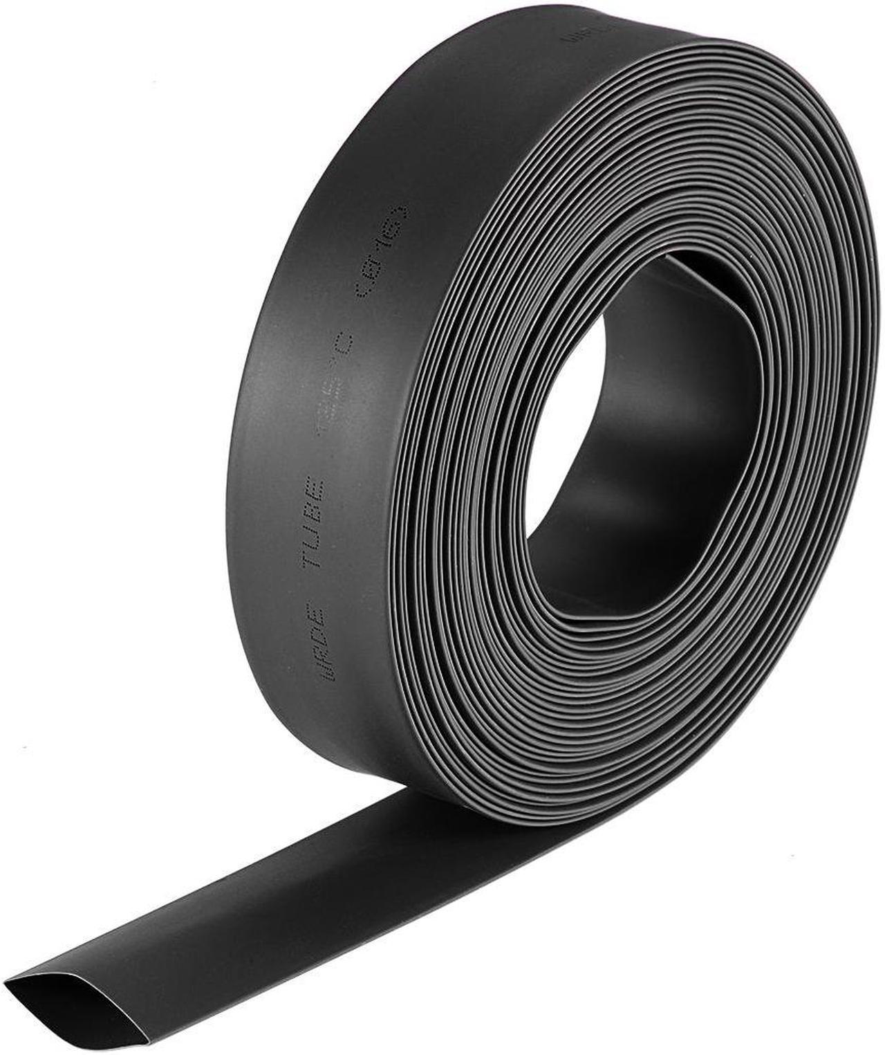 Heat Shink Tubing, 5/8"(16mm) Dia 26mm Flat Width 2:1 Ratio Shrinkable Tube Cable Sleeve 7m - Black