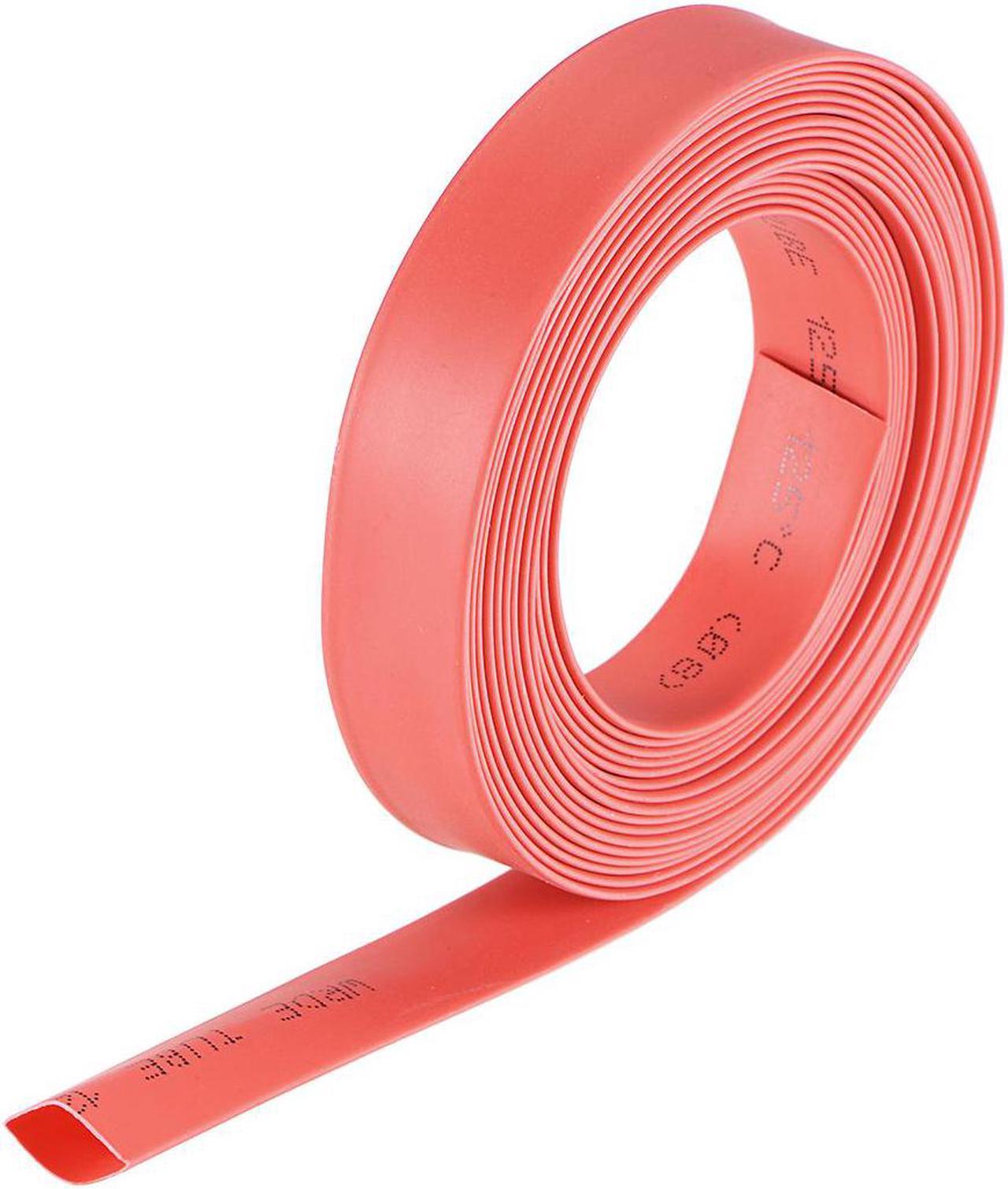 Heat Shink Tubing, 5/16"(8mm) Dia 13.7mm Flat Width 2:1 Ratio Shrinkable Tube Cable Sleeve 10ft - Red