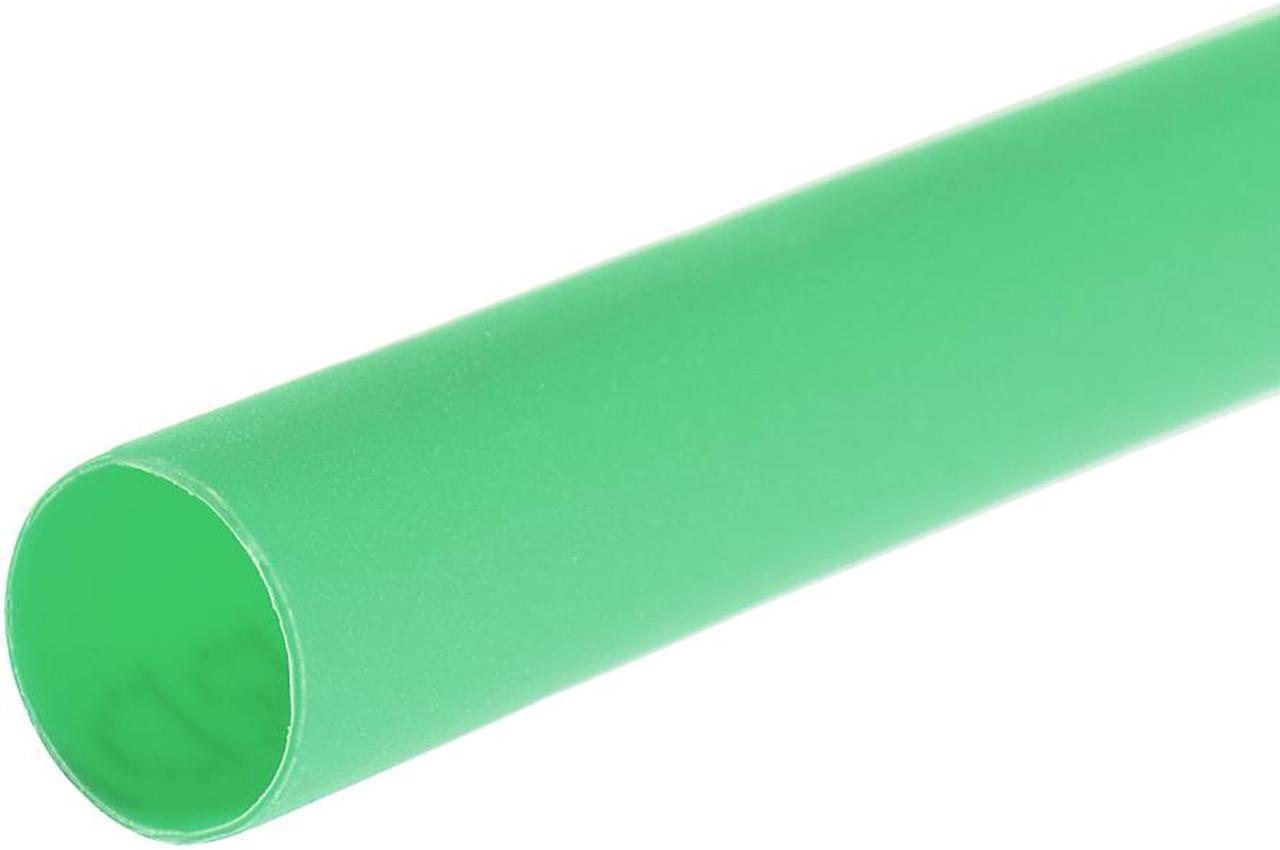 Heat Shink Tubing, 3/16"(5mm) Dia 8.55mm Flat Width 2:1 Ratio Shrinkable Tube Cable Sleeve 7m - Green