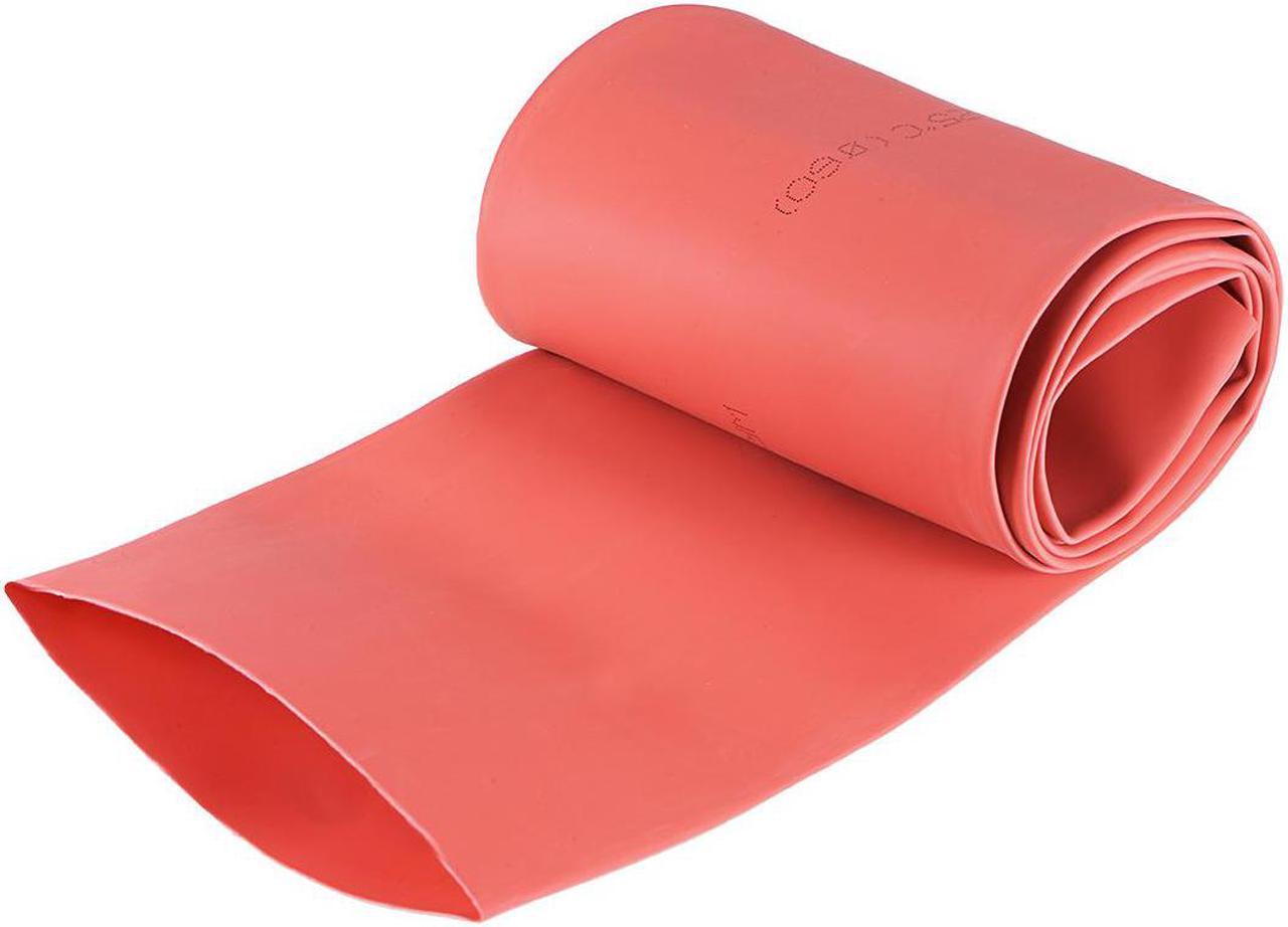 Heat Shink Tubing, 60mm Dia 98mm Flat Width 2:1 Ratio Shrinkable Tube Cable Sleeve 1m - Red