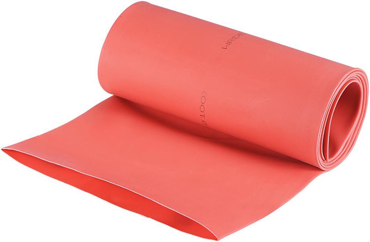 Heat Shink Tubing, 4"(100mm) Dia 162mm Flat Width 2:1 Ratio Shrinkable Tube Cable Sleeve 1m - Red