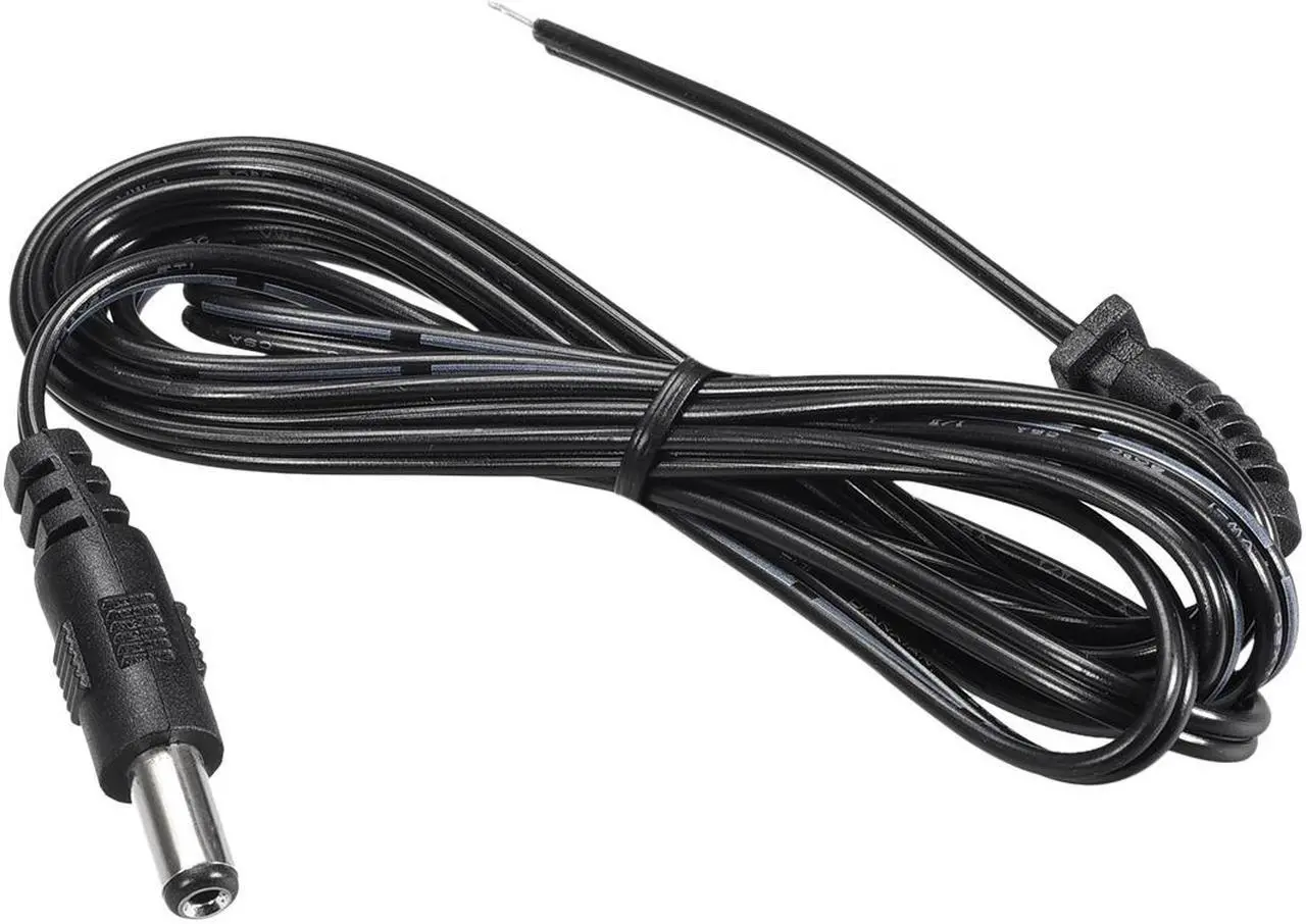 Main image of 4pcs 1.5M/5FT 5.5mm x 2.1mm 1A Male Plug DC Power Adapter Connector Cable Cord