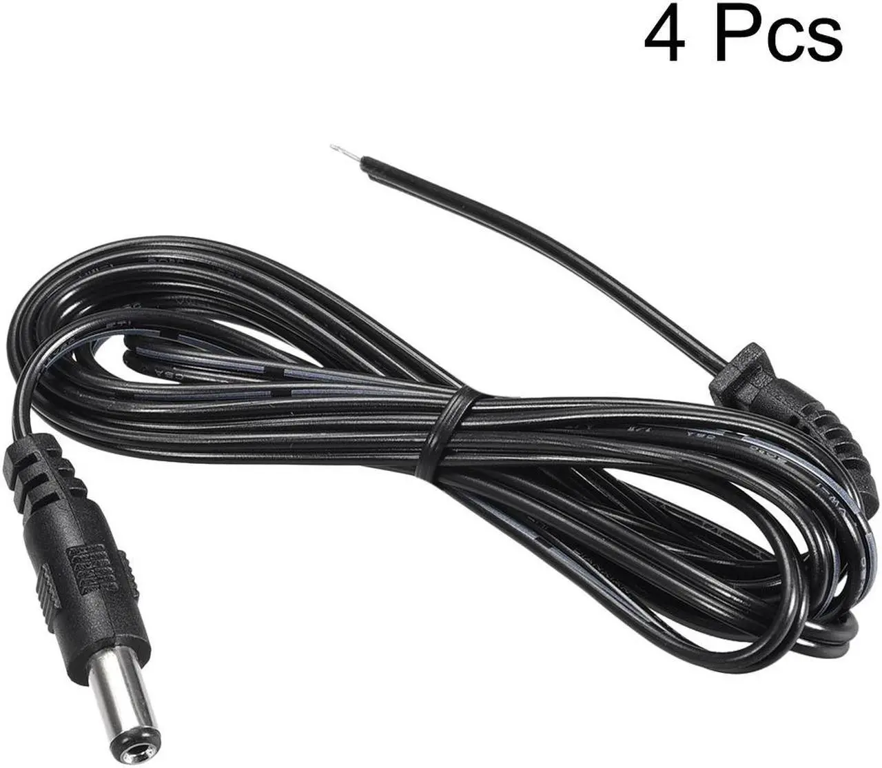 Alt view image 3 of 3 - 4pcs 1.5M/5FT 5.5mm x 2.1mm 1A Male Plug DC Power Adapter Connector Cable Cord