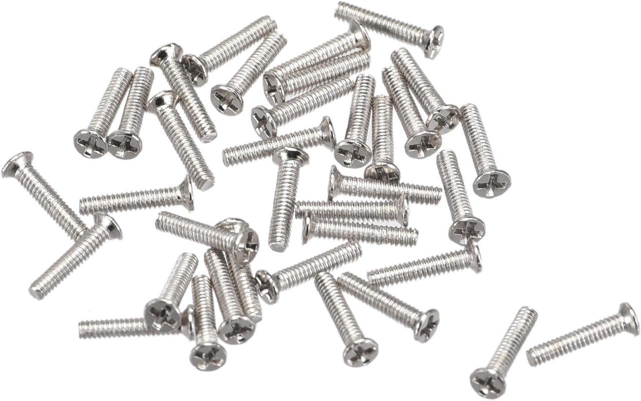 M1.2 x 6mm Phillips Screw Fastener Silver Tone for Laptop PC TV Fan Audio Switch 150pcs