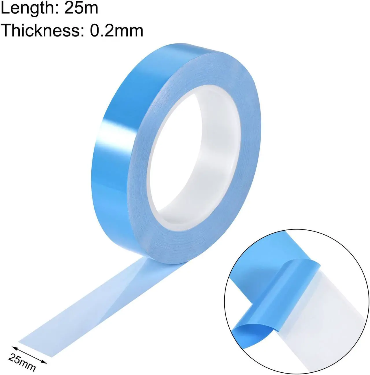 Alt view image 2 of 3 - Thermal Adhesive Tape Thermally Conductive Tape 25mm x 25m for Coolers, LED Strips