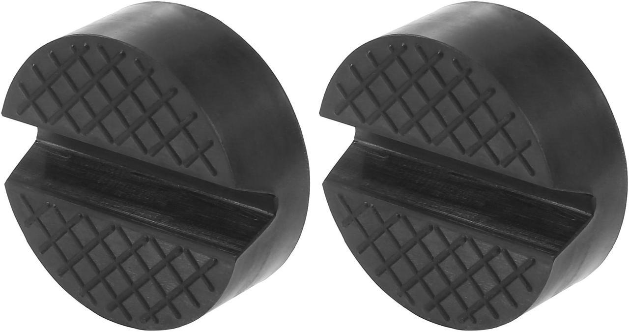 Main image of 2pcs Universal Car Jack Pad Stand Slotted Puck Support Frame Rail Pinch Weld Protector Rubber