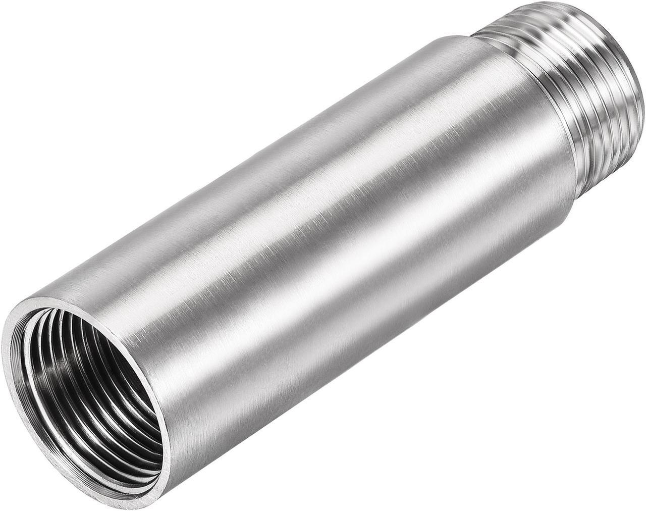 Main image of Shower Head Extension Arm Stainless Steel G3/4 Male to G3/4 Female Thread 100mm Length Cast Pipe Fitting Coupler