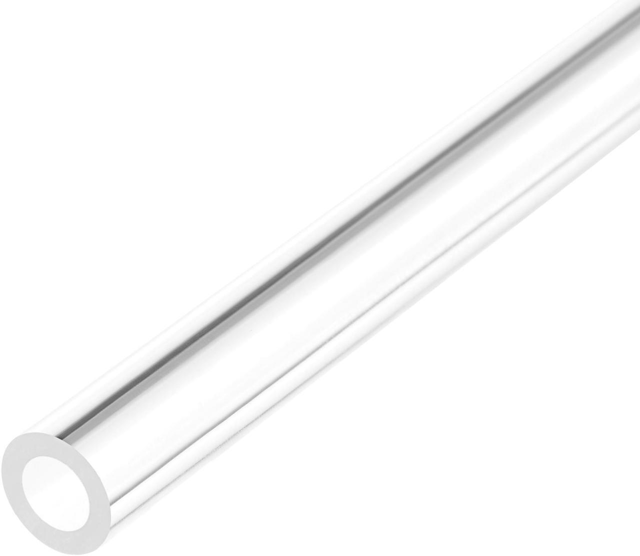 Clear Rigid Acrylic Pipe 5mm ID x 8mm OD x 610mm, 1.5mm Wall Round Tube