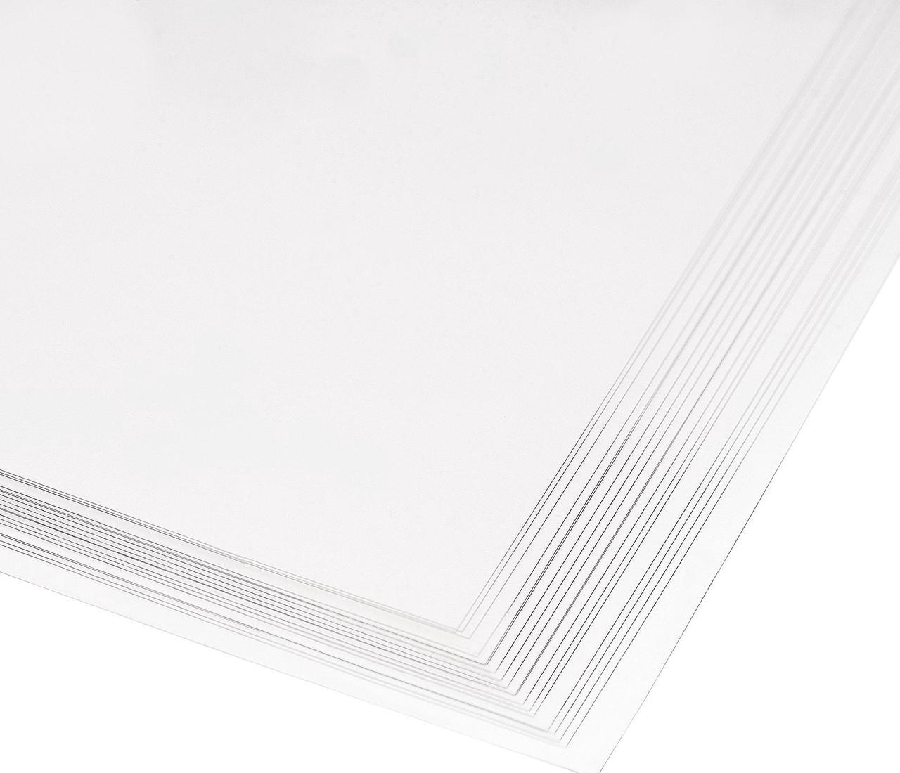 0.1mm Thick A4 Size Clear PVC Sheet 297mm x 210mm Transparent Rigid Plastic Sheet,Office,DIY Cutting,20pcs