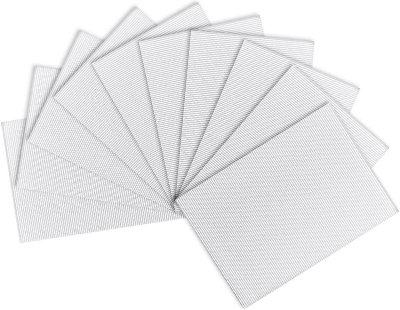 10pcs Corrugated Cardboard Paper Sheets,White,7.87-inch  x 11.86-inch,for Craft and DIY Projects