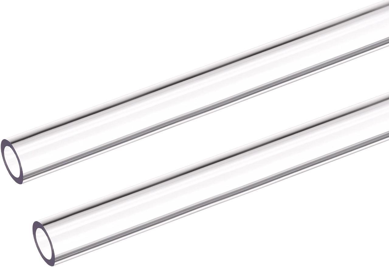 PETG Tubing Hard Tube 8mm ID 12mm OD, 0.5m Length, Clear for PC Water-cooling System 2pcs