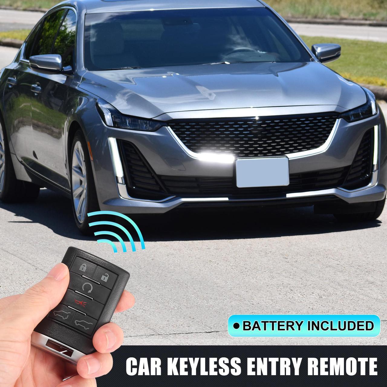Alt view image 2 of 6 - Replacement Keyless Entry Remote Car Key Fob OUC6000066 315MHz for Cadillac Escalade ESV 2007-2014 850K-6000066 6 Key Button
