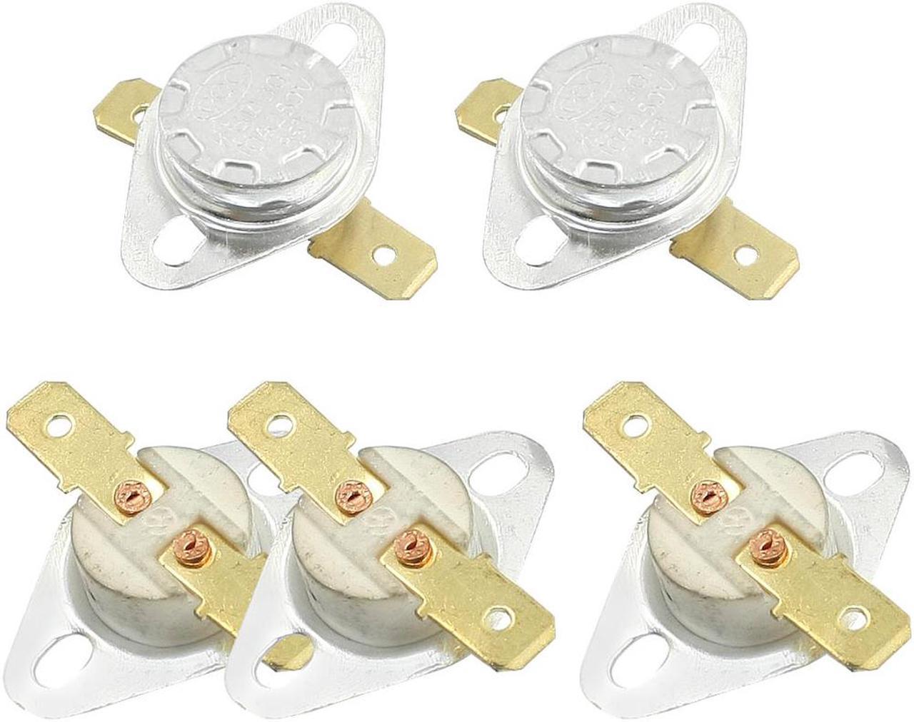 Unique Bargains 5 Pieces 16mm Dia Ceramic Thermostat NC Temperature Switch KSD301 85C