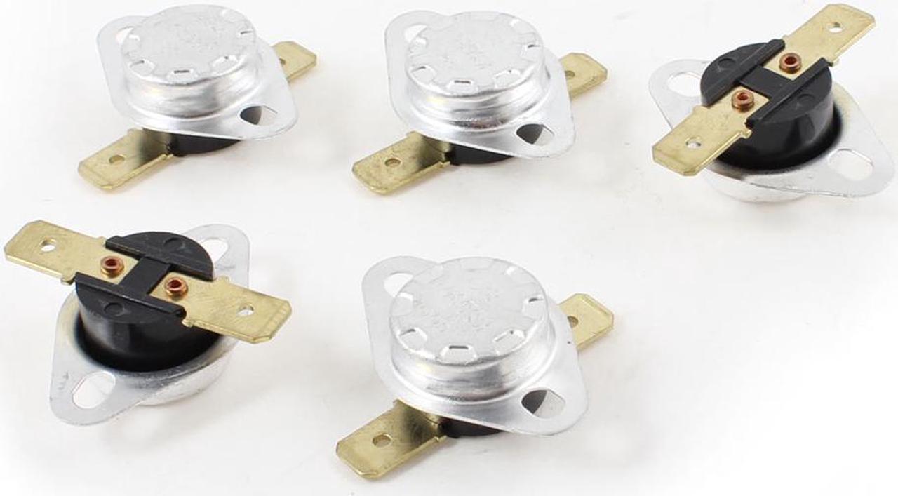 Unique Bargains 5pcs 82C 180F NC Normal Close Thermostat Temperature Thermal Switch KSD301