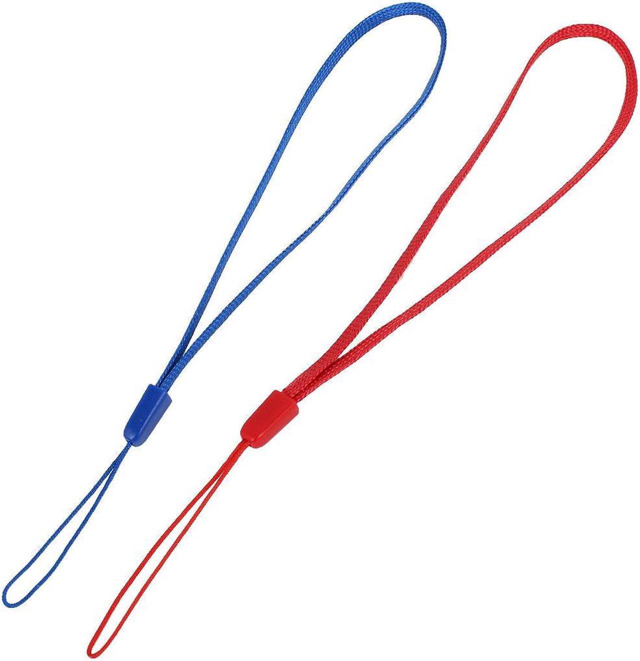 Unique Bargains 2 x Blue Red 7.5" Long Digital Camera MP3 MP4 Cell Phone Hand Wrist Strap String