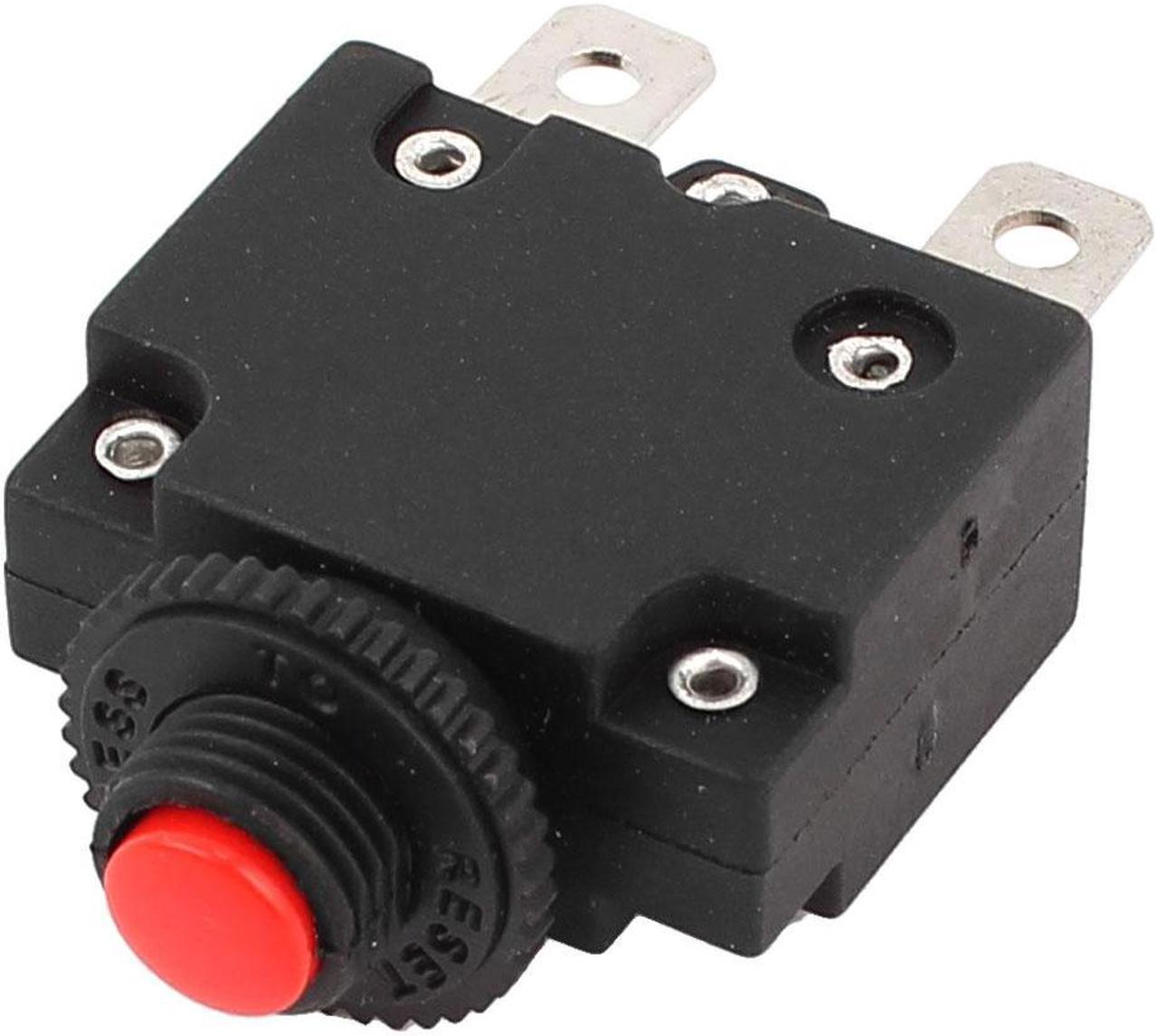 Unique Bargains AC 125/250V 20A Air Compressor Circuit Breaker Overload Protector Red Button