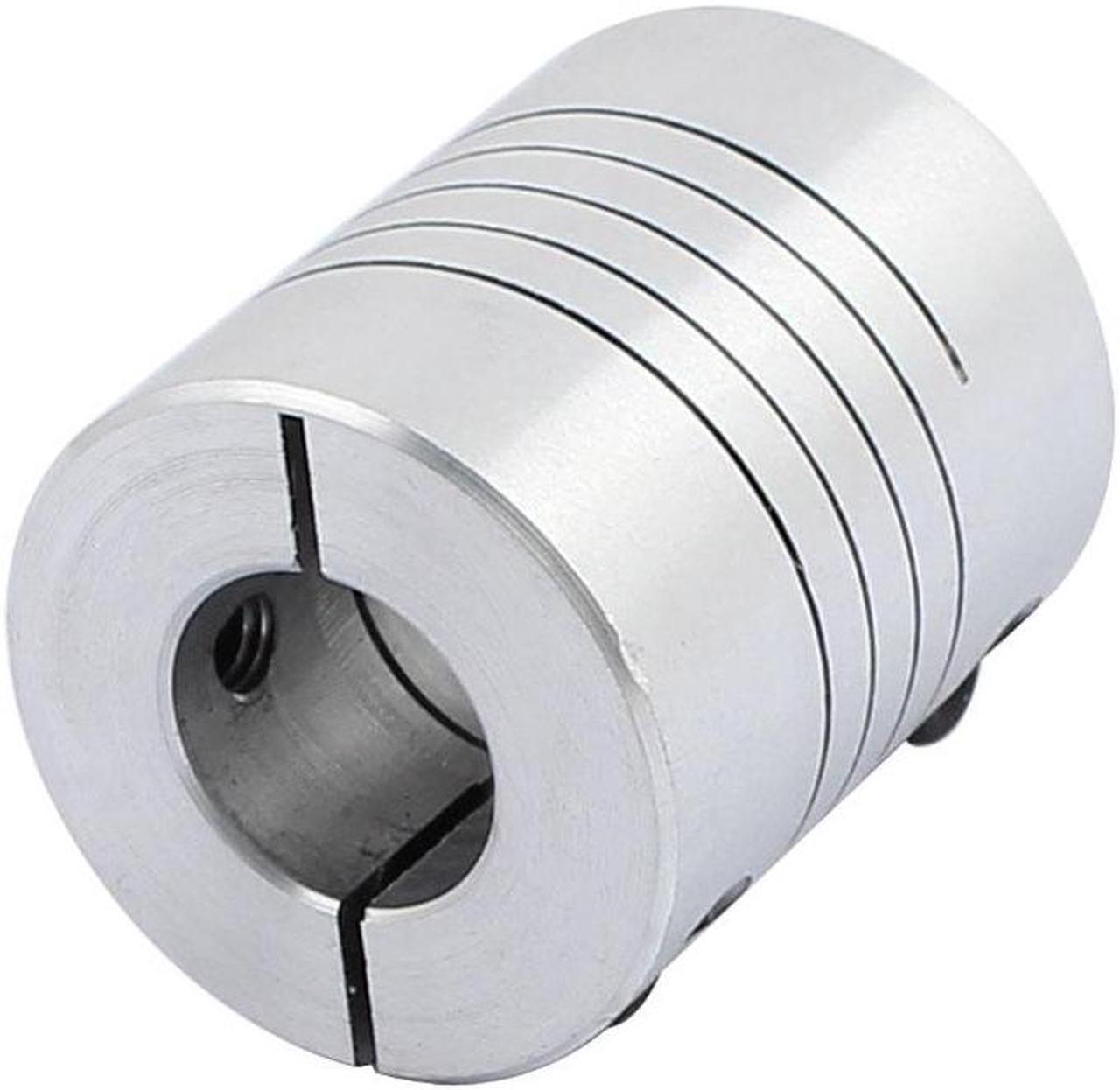 Alt view image 3 of 3 - Unique BargainsMotor Shaft 8mm to 12mm Joint Helical Beam Coupler Coupling 25mm Dia 30mm Length