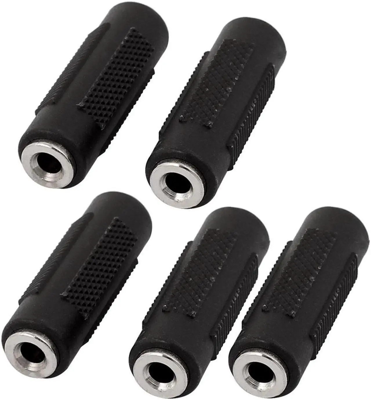 Main image of 3.5mm Female to Female F/F Audio Stereo Adapter Connector Coupler Extension 5Pcs
