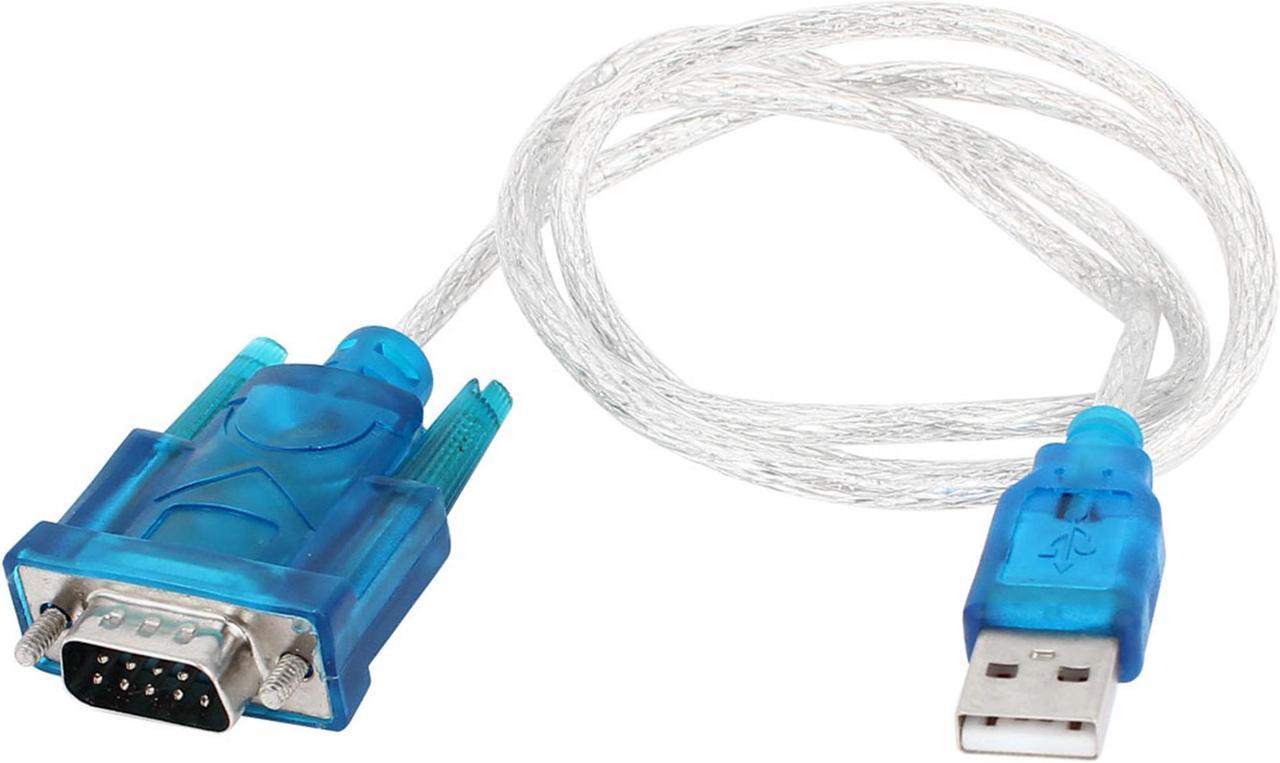 Unique Bargains USB 2.0 to RS232 DB9 9 Pin Male Connector Adapter Cable Cord 75cm