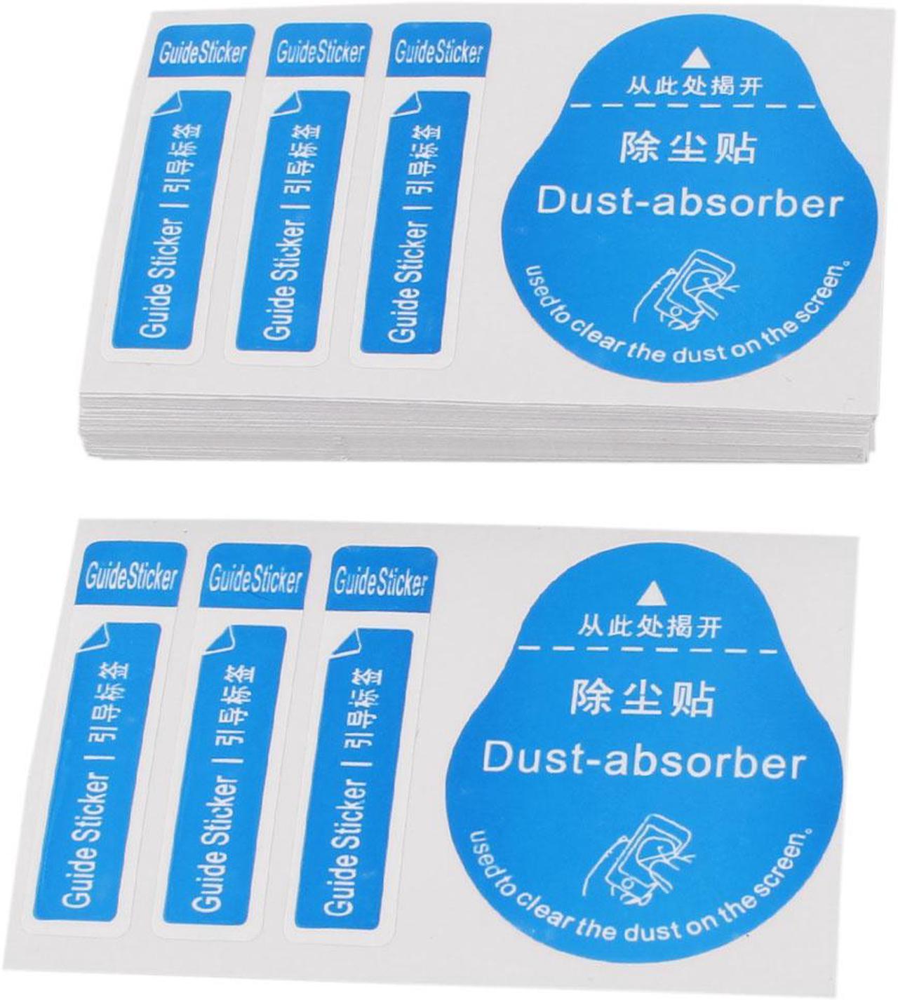 50Pcs Dust Absorber LCD Guide Dedust Sticker for Cell Phone Tablet Screen