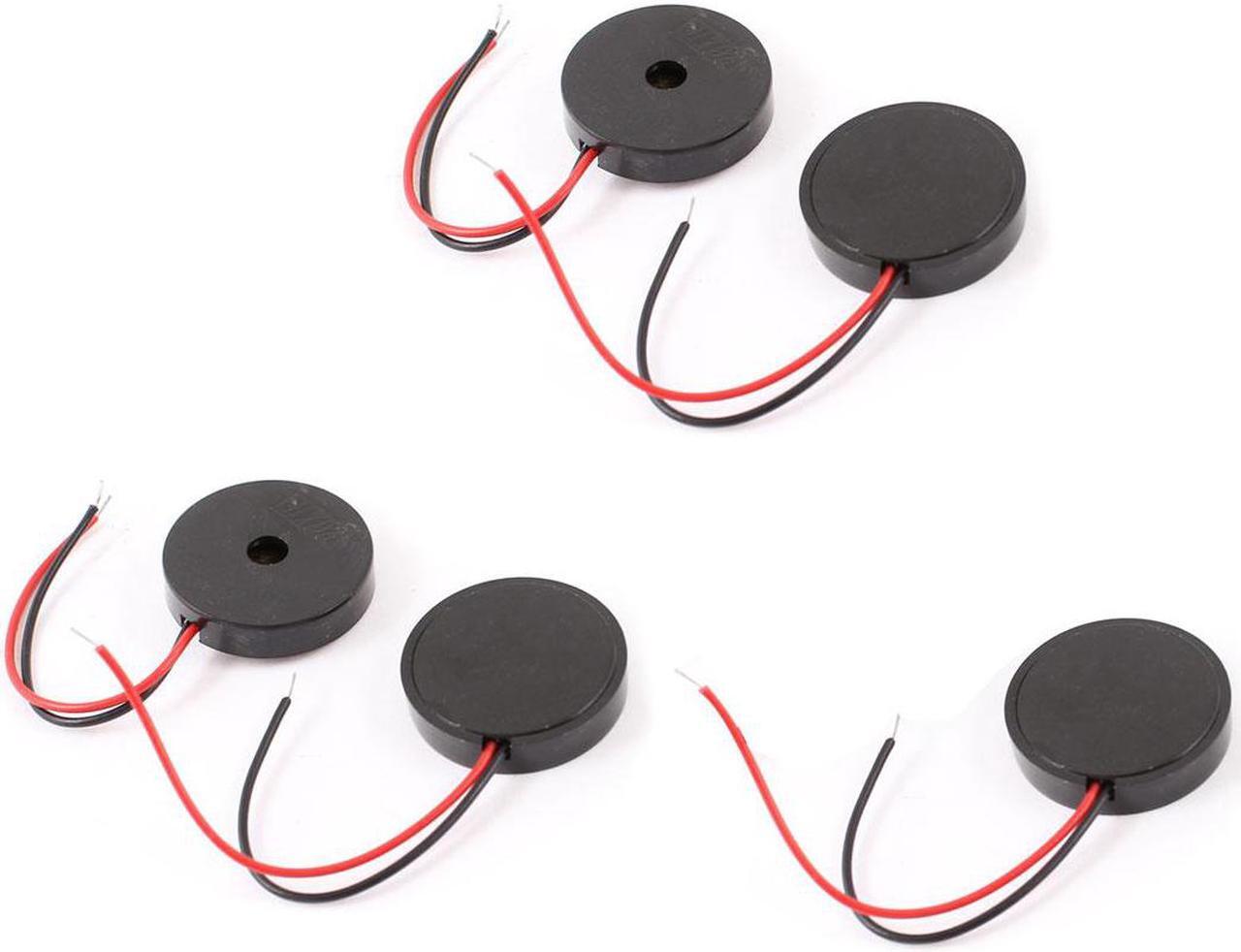 Main image of 5 Pcs DC 2-28V 80dB Industrial Wired Electronic Alarm Buzzer Black
