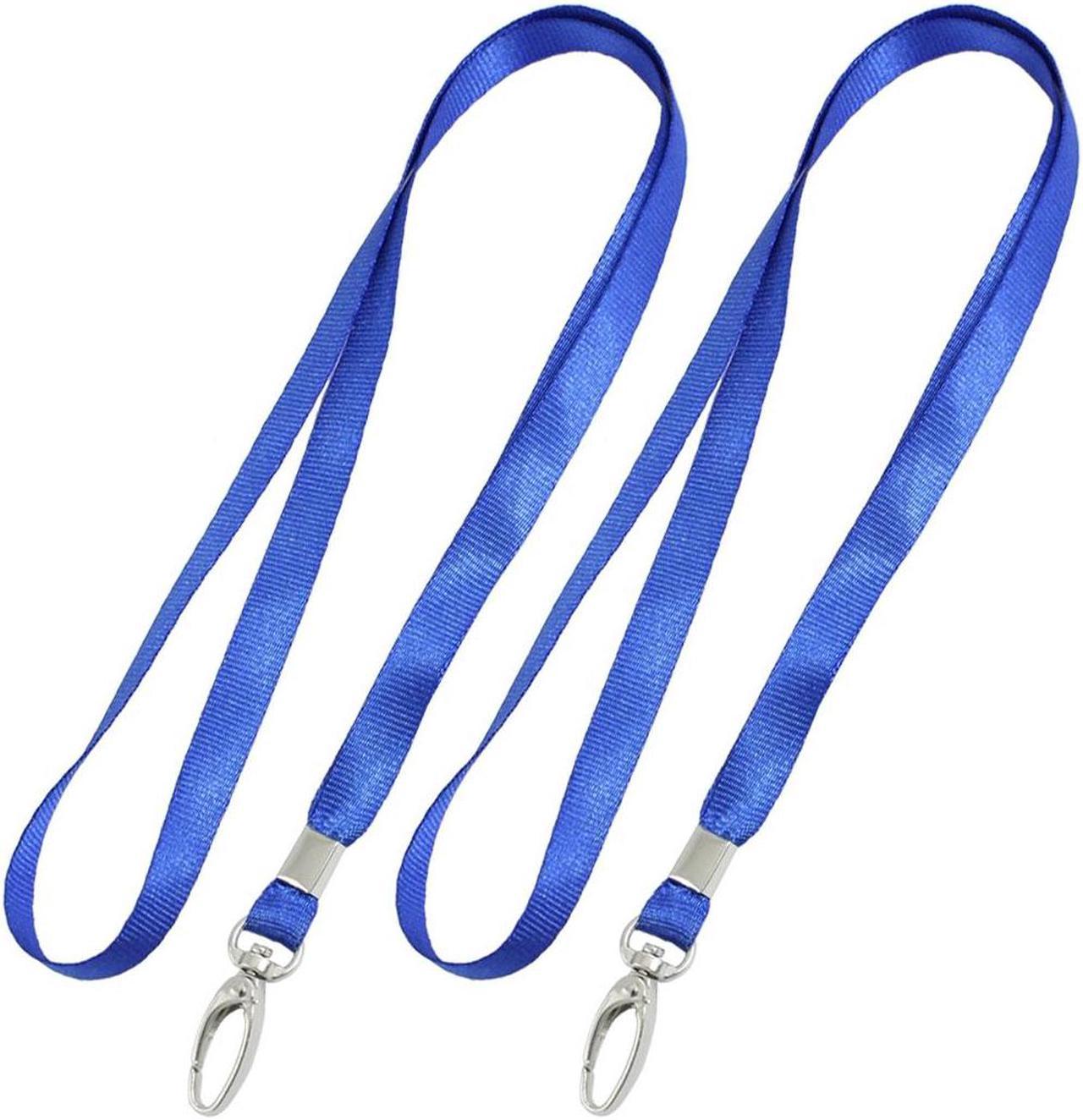 Unique Bargains 2 Pcs Blue Nylon String Keys Holding Lanyard 16.5" Length