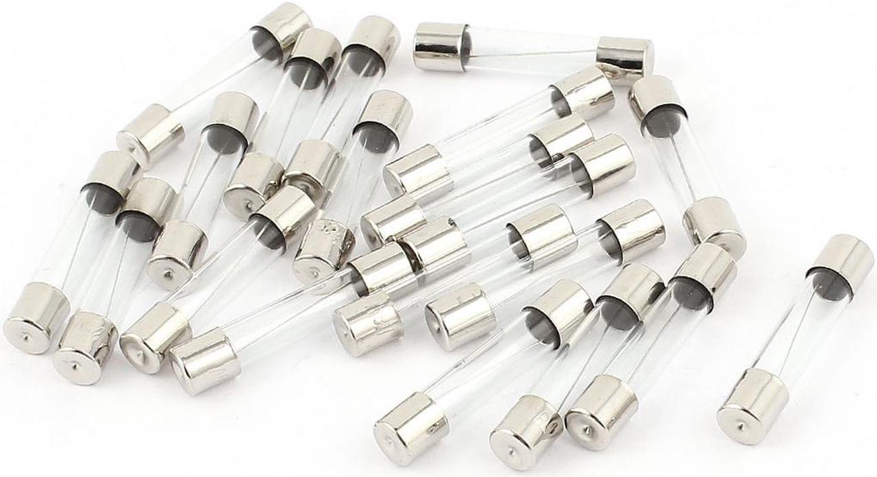 Unique Bargains 20 x Quick Blow Fast Acting Low Breaking Capacity Glass Tube Fuse 6x30mm 8A 250V