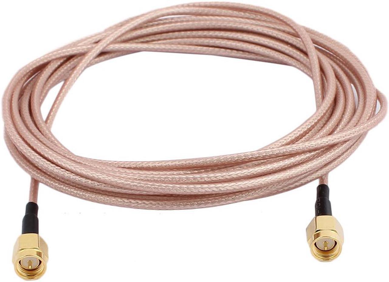 Gold SMA Male to SMA Male Adapter Connector RG316 Coaxial Cable 10Feet