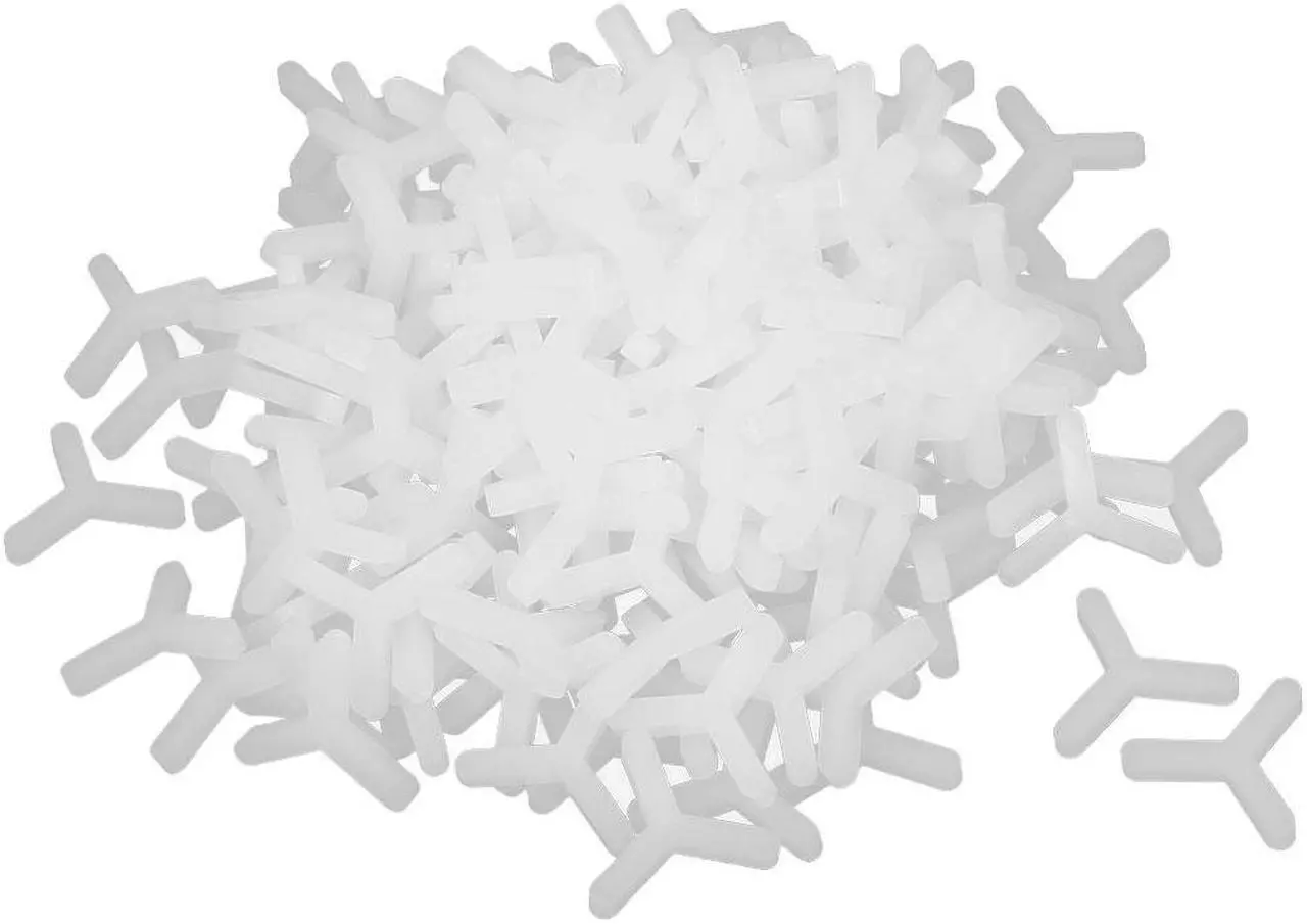 Main image of Wall Floor Ceramic Tile Plastic Y Type Spacers Tiling Tools 3mm White 200pcs