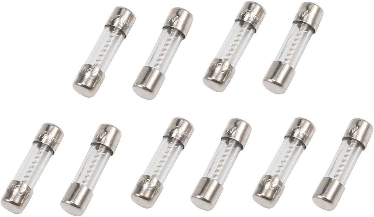 Unique Bargains 10 Pcs 250V 10Amp Slow Blow Time Delay Glass Fuses Tubes 5mm x 20mm