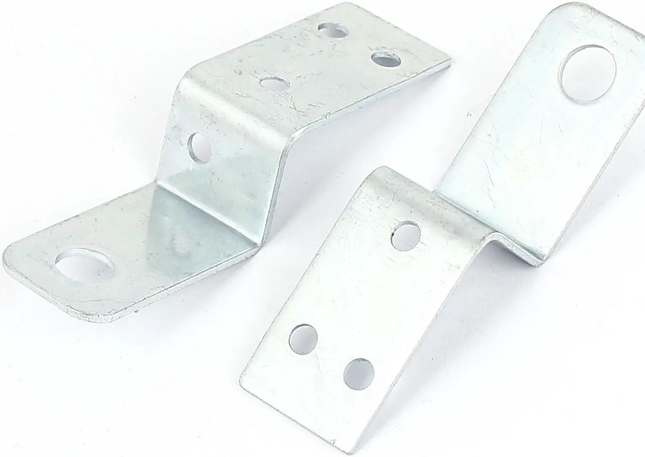 Alt view image 2 of 2 - 70mmx18mm Z Shape Shelf Corner Brace Plate Right Angle Bracket Silver Tone 10pcs