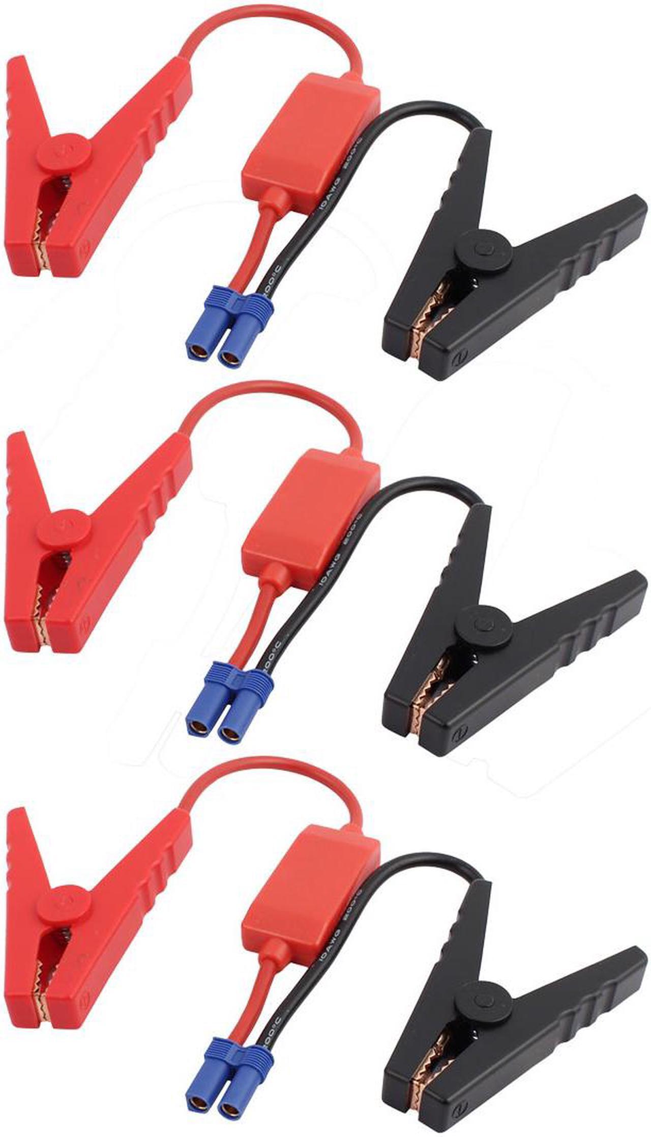 Main image of 3pcs EC5 Connector Emergency Jumper Cable Alligator Clamps Booster Battery Clips