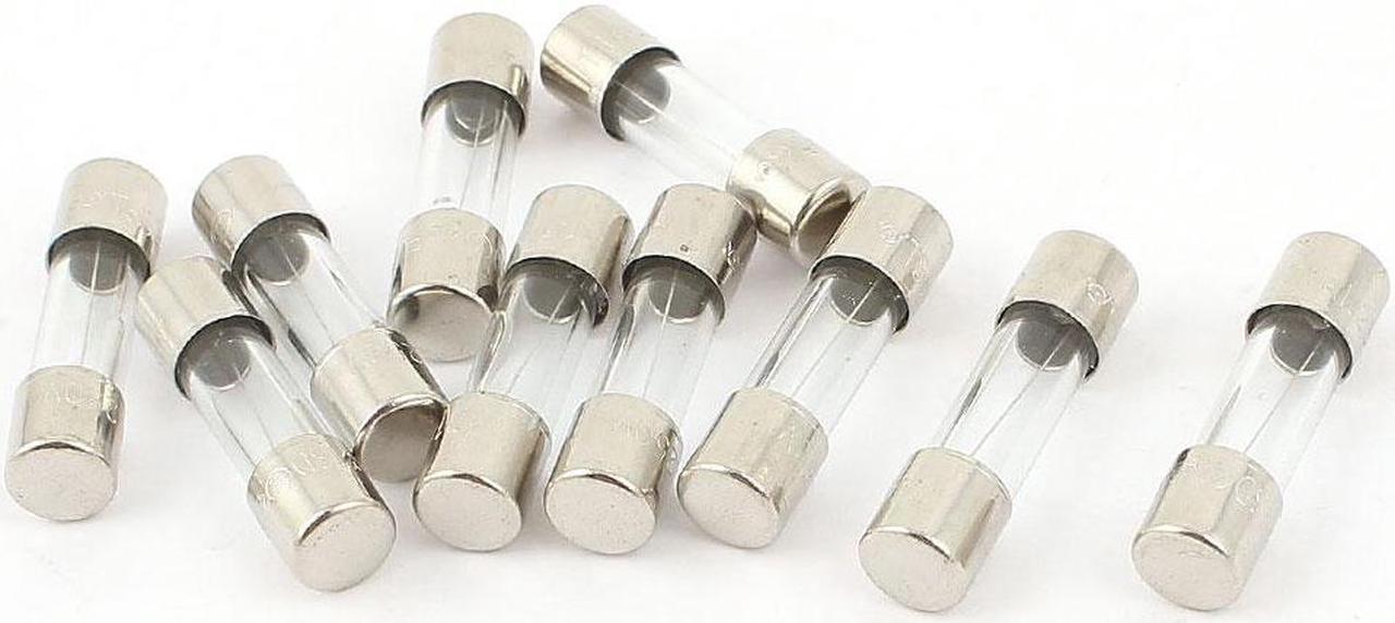 10 Pcs 250V 1A 1000mA Slow Blow Time Delay Glass Fuses 5mm x 20mm