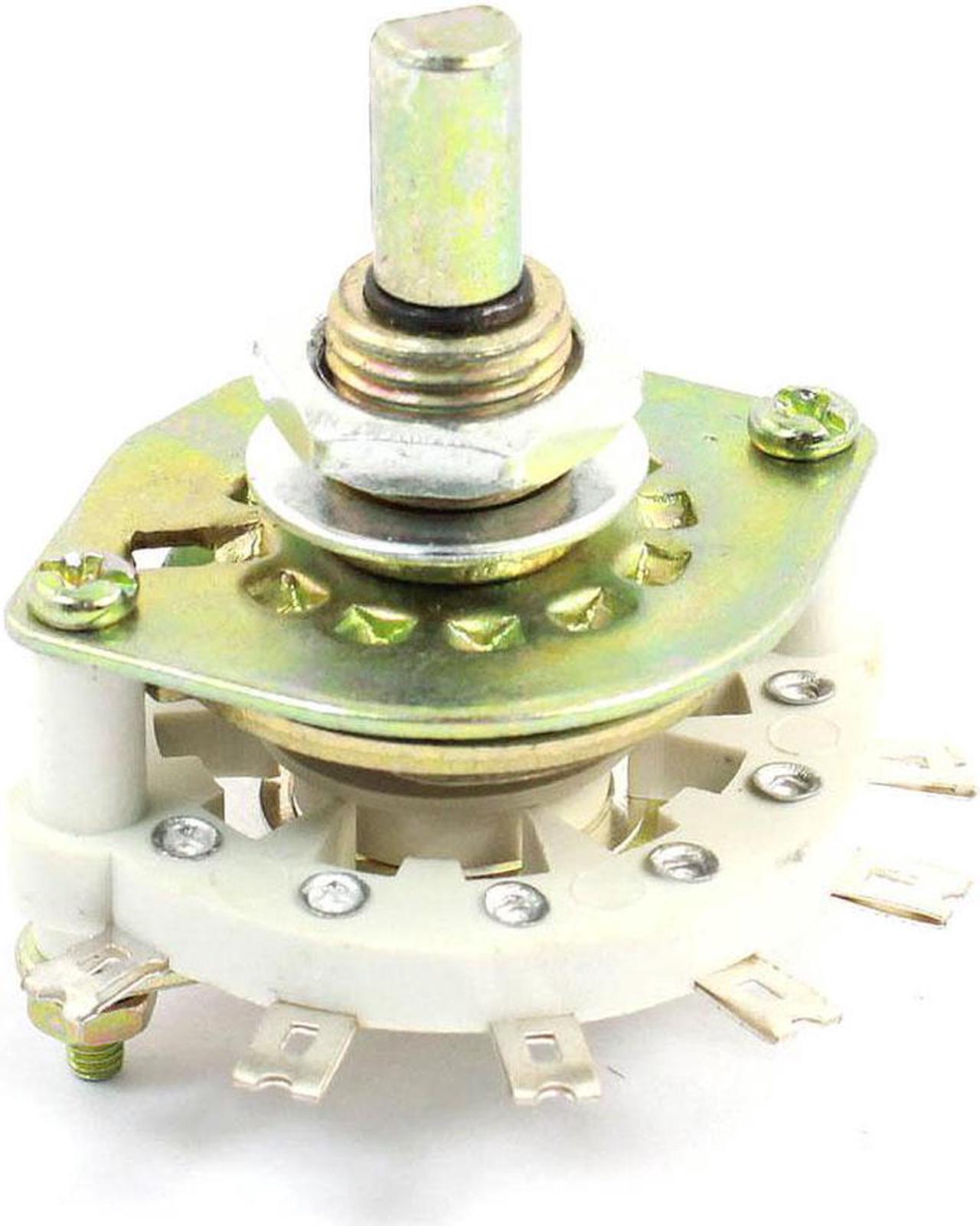 TV Radio Band Channel Rotary Switch Selector 1P8T 1 Pole 8 Position