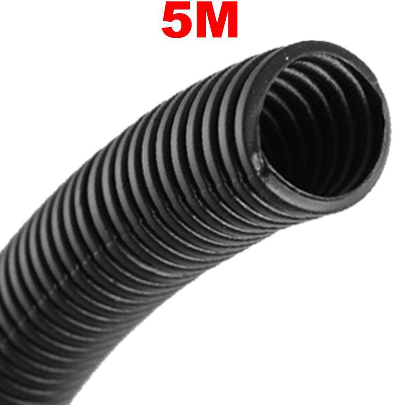 Unique Bargains Unique Bargains 5M Length Wiring Sleeve Flexible Corrugated Bellow Tube Pipe