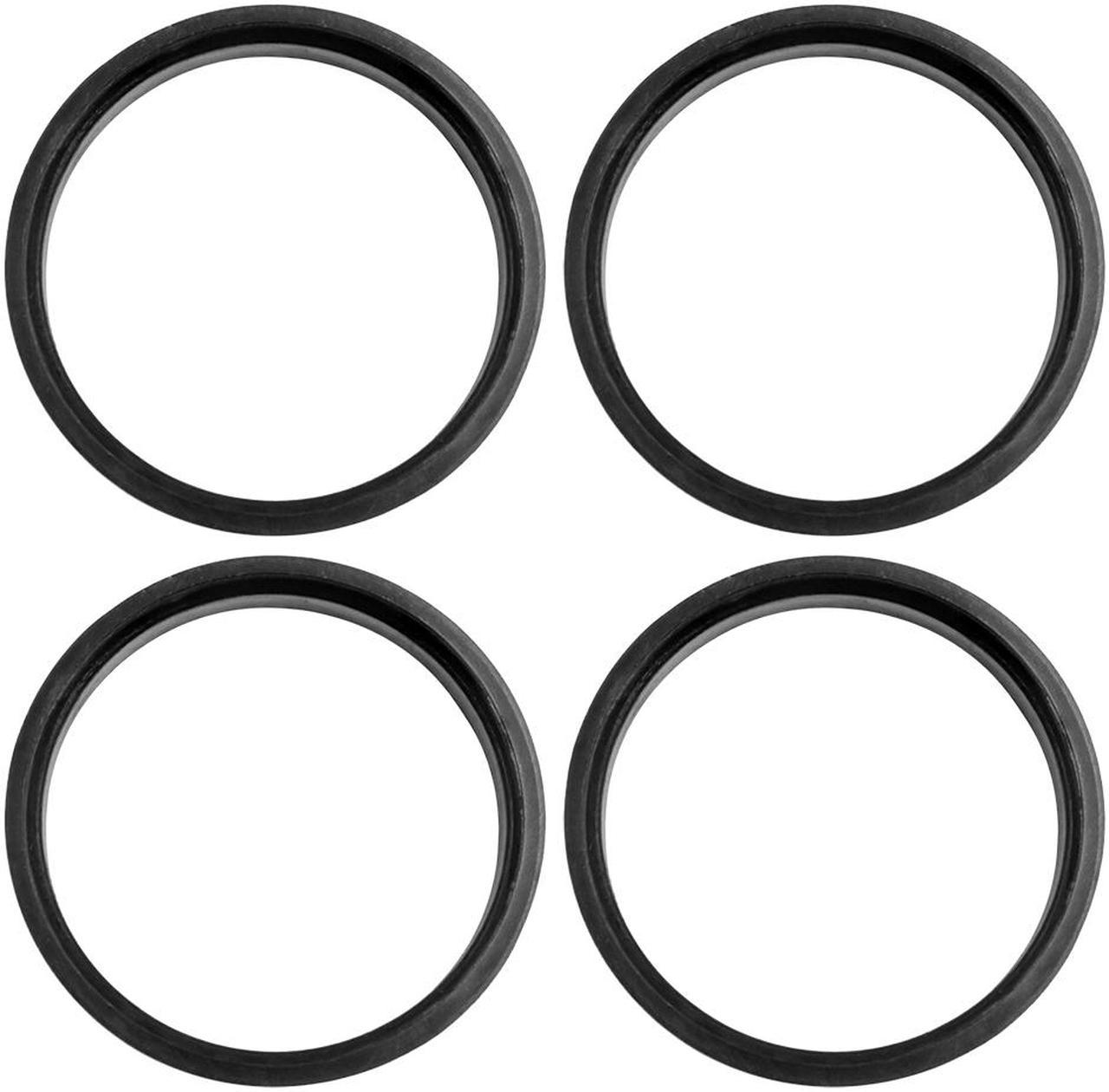 4pcs Black Plastic Car Wheel Bore Center Collar Hub Centric Ring 73.1-67.1mm