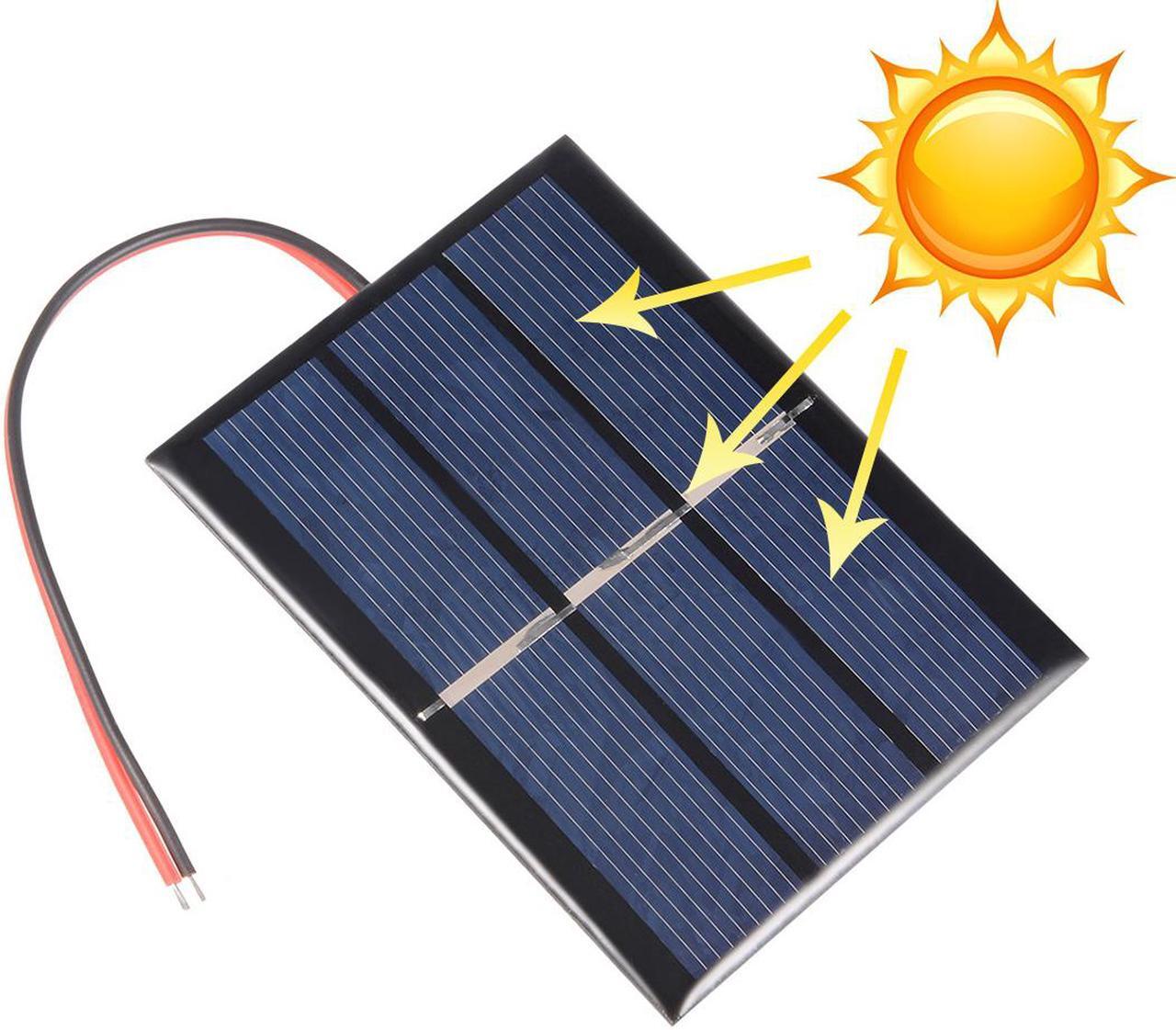 Alt view image 5 of 5 - 5Pcs 0.65W 1.5V Small Solar Panel Module DIY Polysilicon with 145mm Wire for Toys Charger