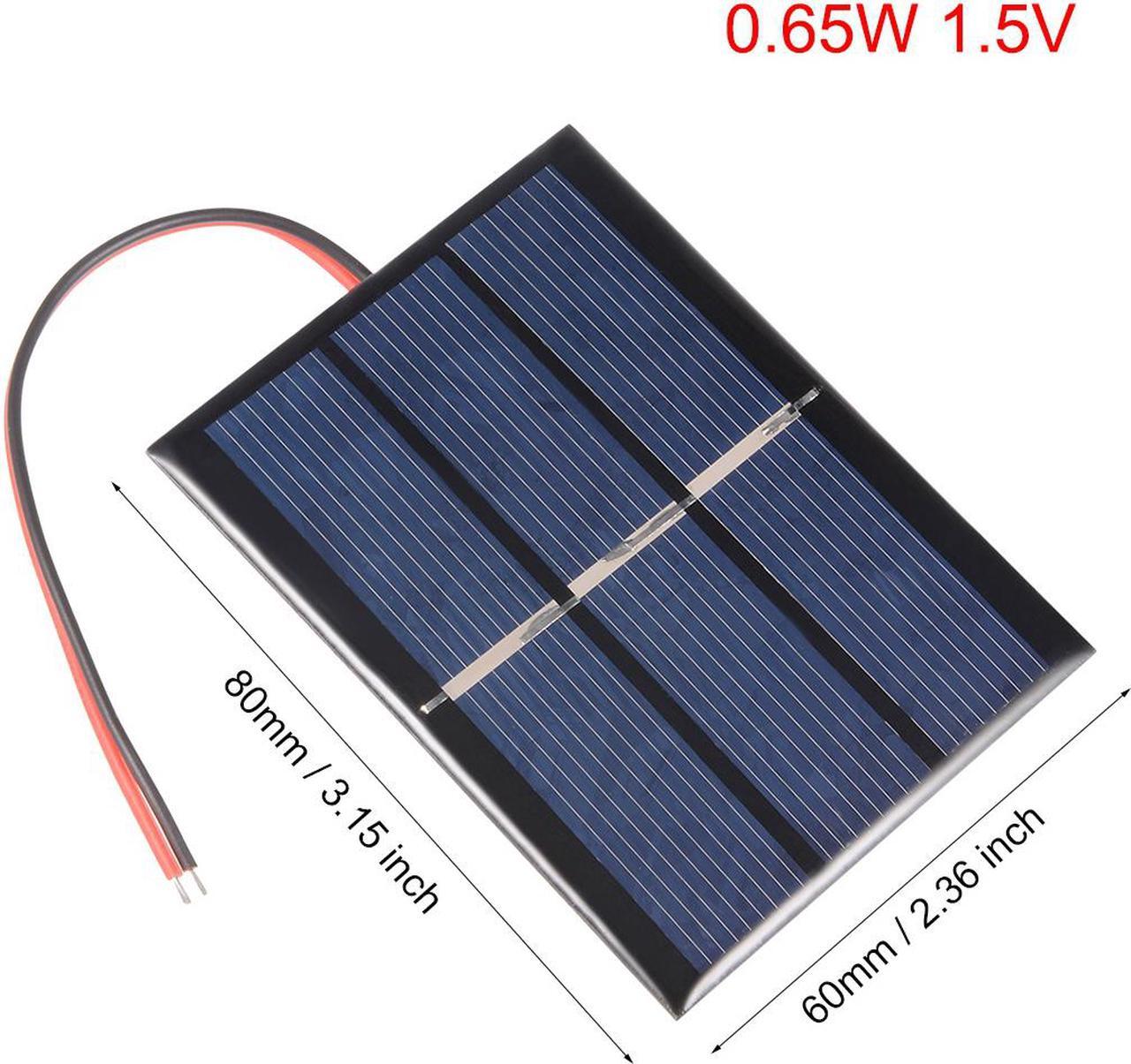 Alt view image 2 of 5 - 5Pcs 0.65W 1.5V Small Solar Panel Module DIY Polysilicon with 145mm Wire for Toys Charger