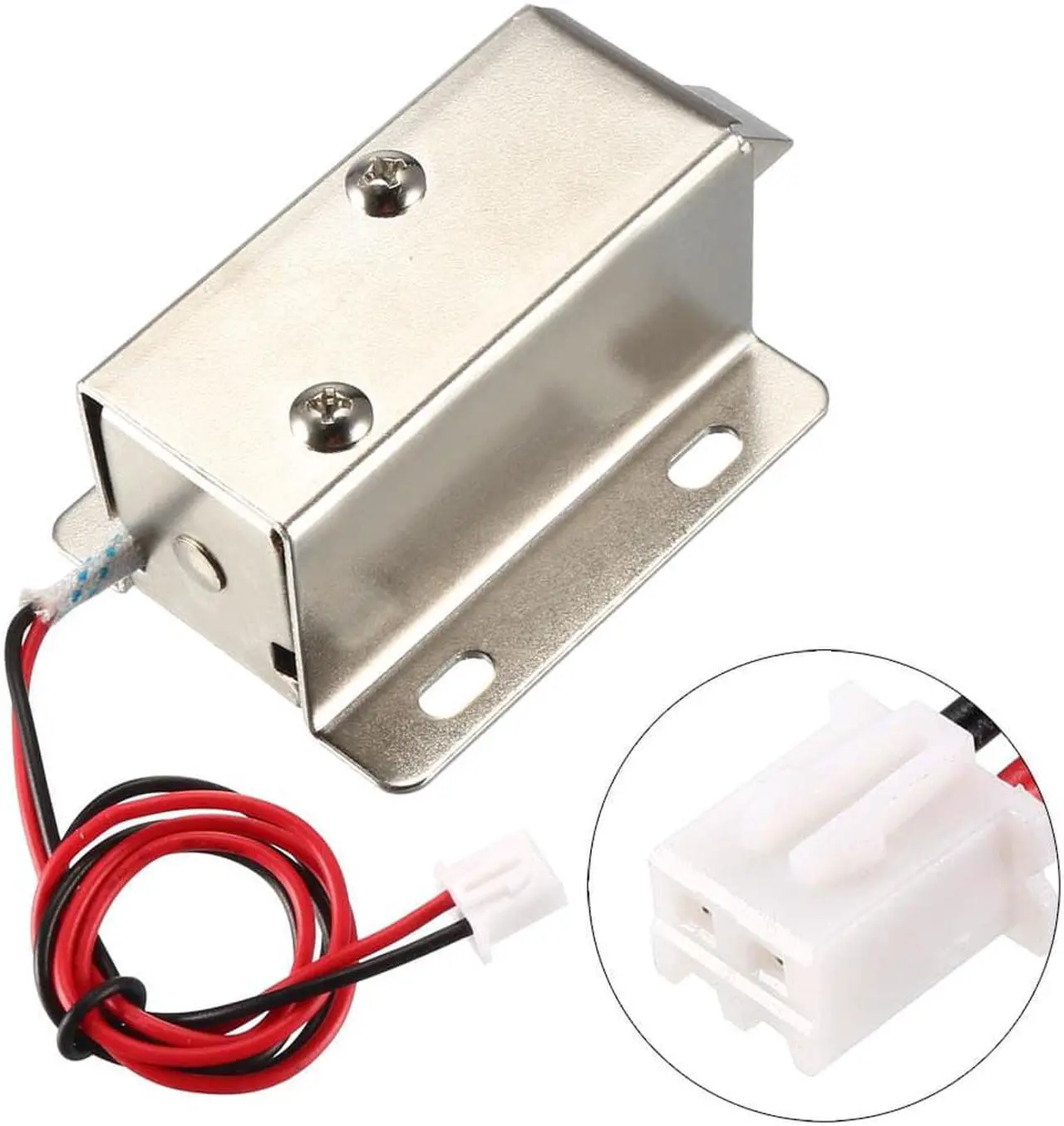 Alt view image 4 of 5 - DC 24V 0.8A 11.4mm Electromagnetic Solenoid Lock Assembly for Electirc Lock Cabinet Door Lock