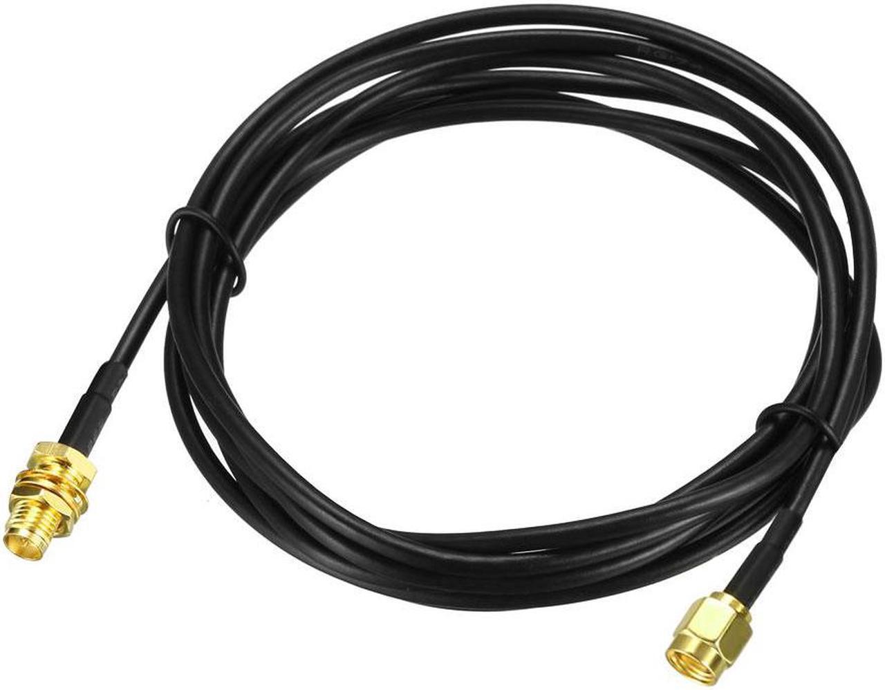 Antenna Extension Cable RP-SMA Male to RP-SMA Female Low Loss RG174 8 ft