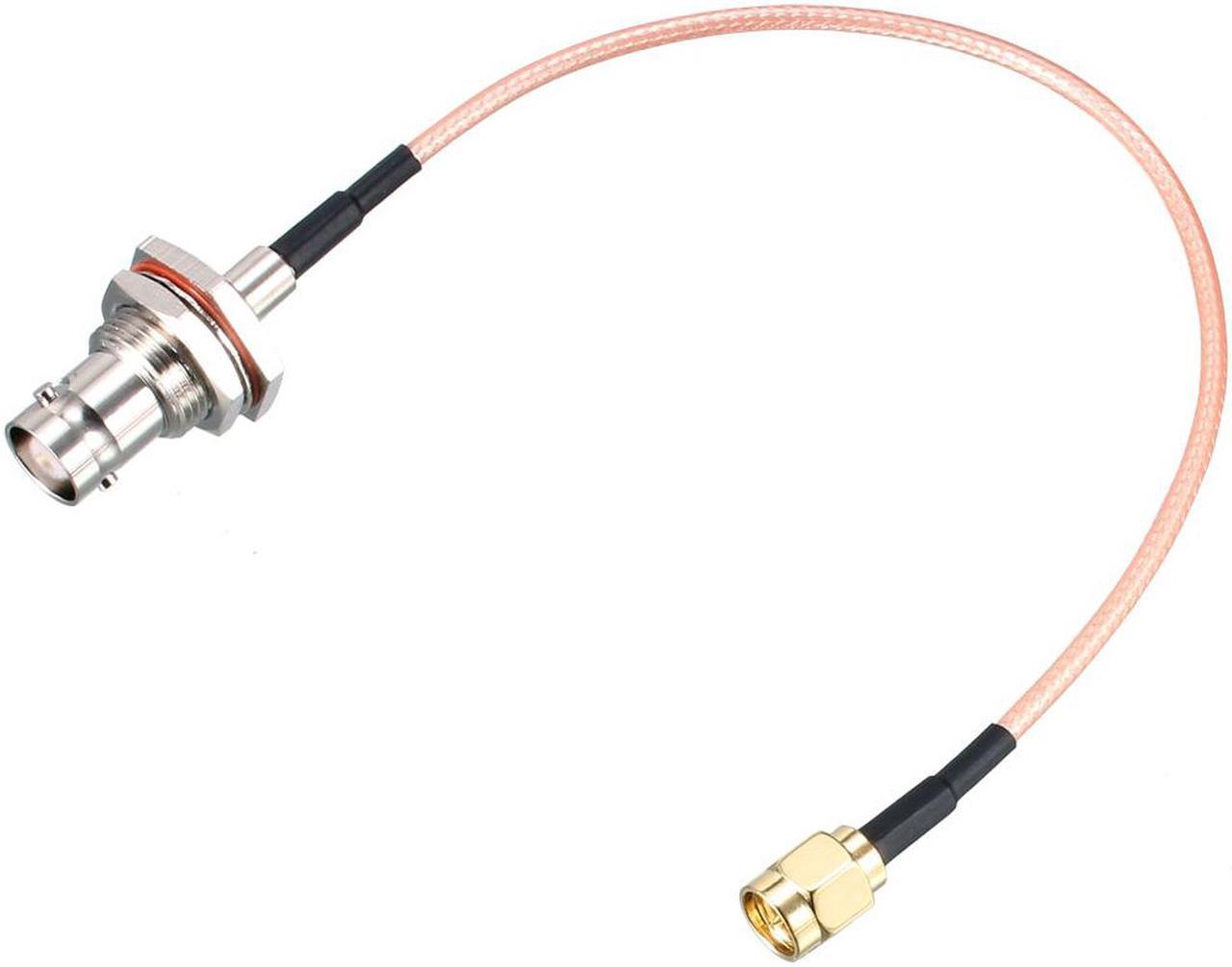 SMA Male to BNC Female Bulkhead RF Coaxial Cable RG316 Coax Cable 8 Inch