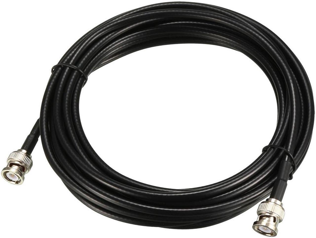 RG58 Coaxial Cable with BNC Male to BNC Male Connectors 50 Ohm 15 ft