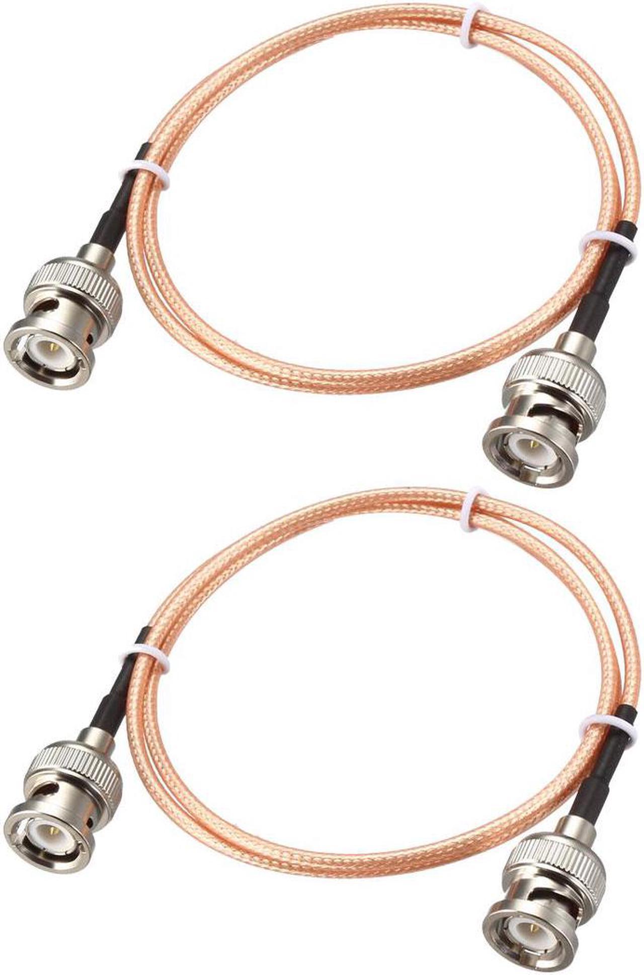 BNC Male to BNC Male Coax Cable RG316 RF Coaxial Cable 50 ohm 2 Feet 2pcs