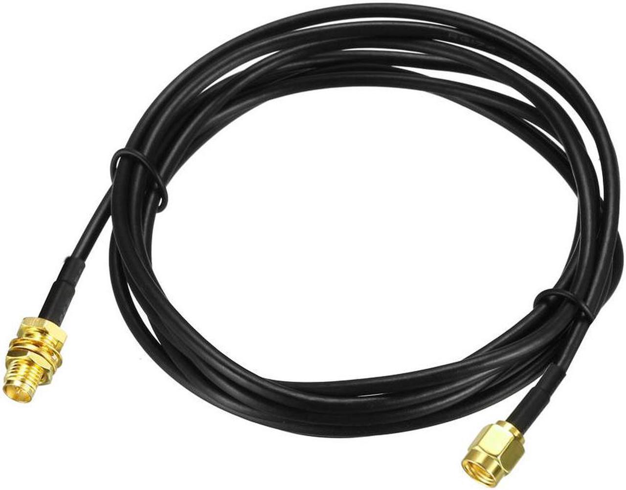 Antenna Extension Cable RP-SMA Male to RP-SMA Female Low Loss RG174 10 ft