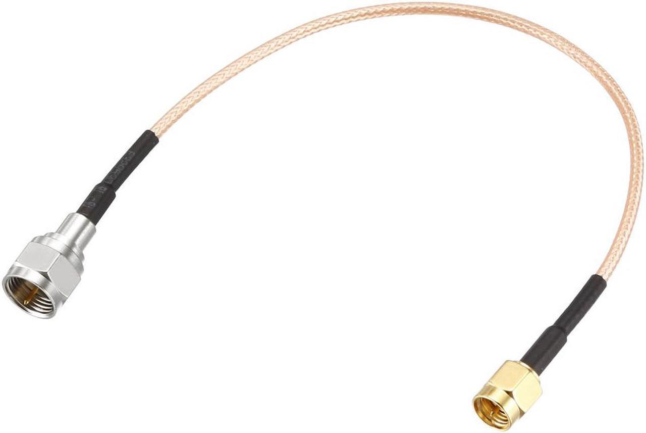 SMA Male to F Type Male RF Coaxial Coax Cable 0.66-feet