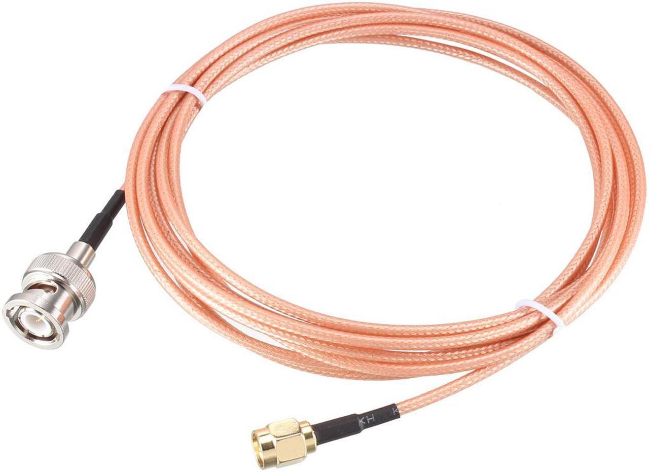 RG316 Coaxial Cable with BNC Male to SMA Male Connectors 50 Ohm 10 ft