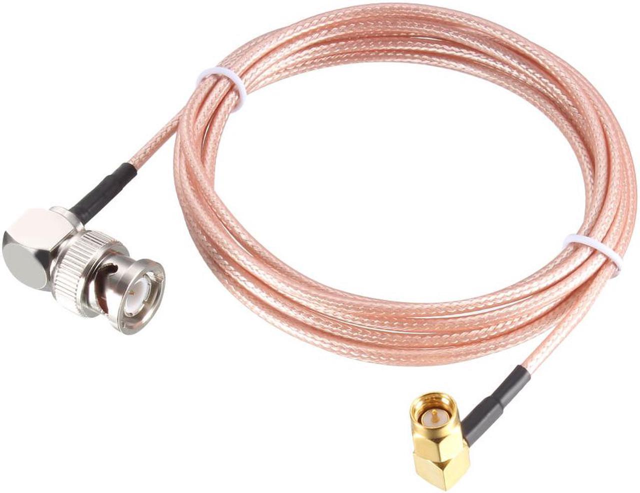 BNC Male Right Angle to SMA Male Right Angle RG316 Coaxial Cable 1.83Meter/6Ft