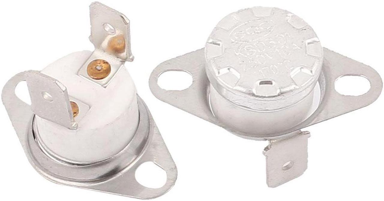 2 Pcs KSD301 Temperature Control Switch Thermostats 250V 10A 170 Celsius N.C.