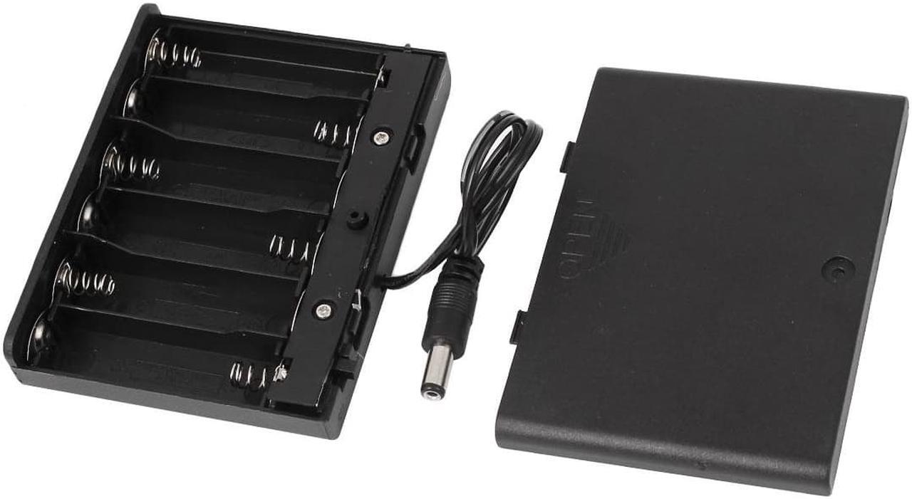 Alt view image 7 of 7 - 2 x AAA Battery Holder Enclose Case Box Switch Wire Leads 3V Output Black