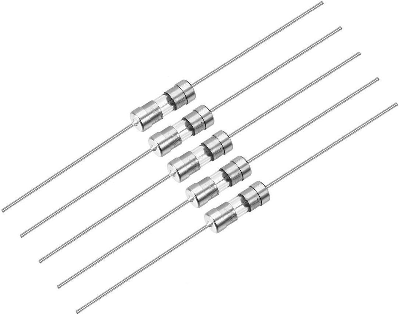 Slow Blow Fuse Time Delay Axial Lead Glass Fuses 3.6mm X 10mm 250V T3.15A 5Pcs